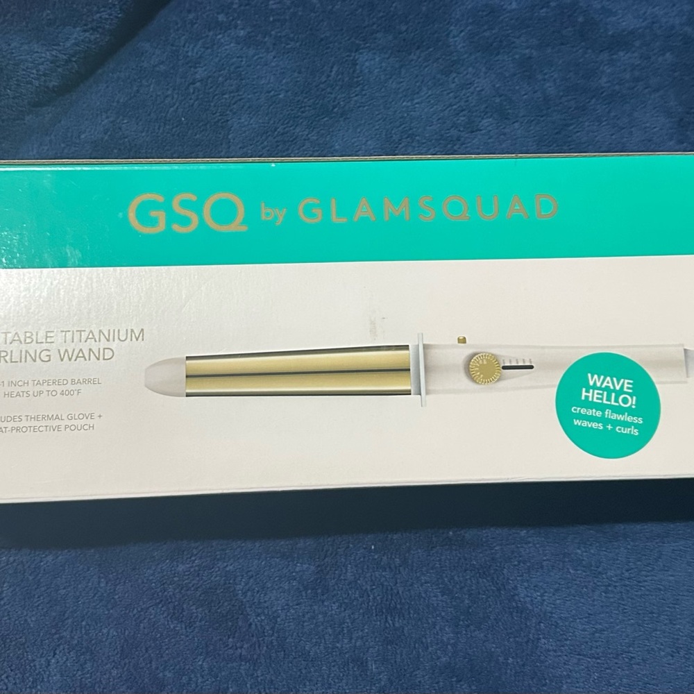 Gold and White Curling Wand